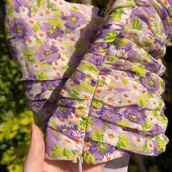 Zara size small floral crop top - Picture 4 of 6